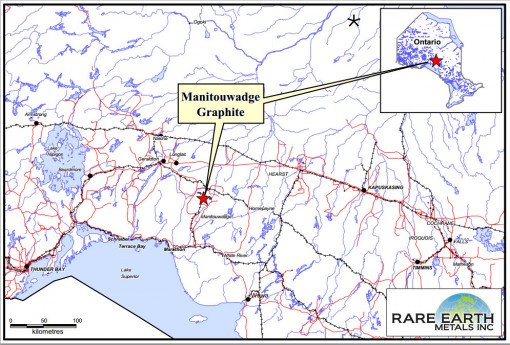 Rare Earth Metals Inc.’s Second Update on Manitouwadge Graphite Property